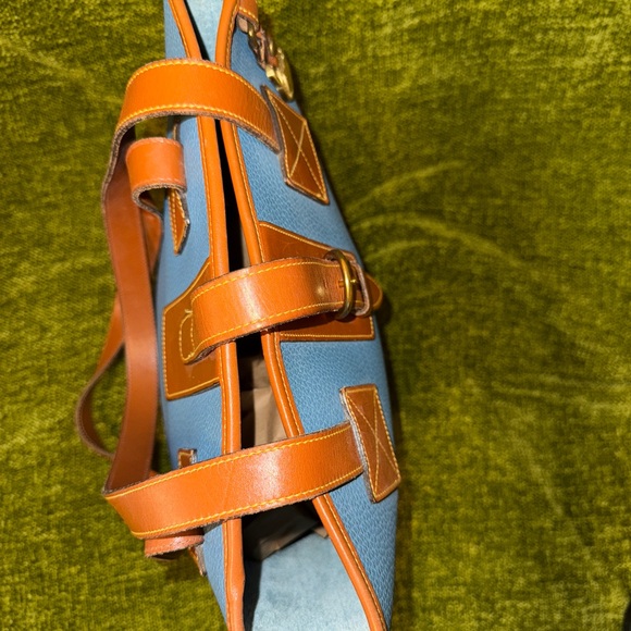 Dooney and Bourke R172 North South Tote in Mediterranean Blue - Picture 7 of 14